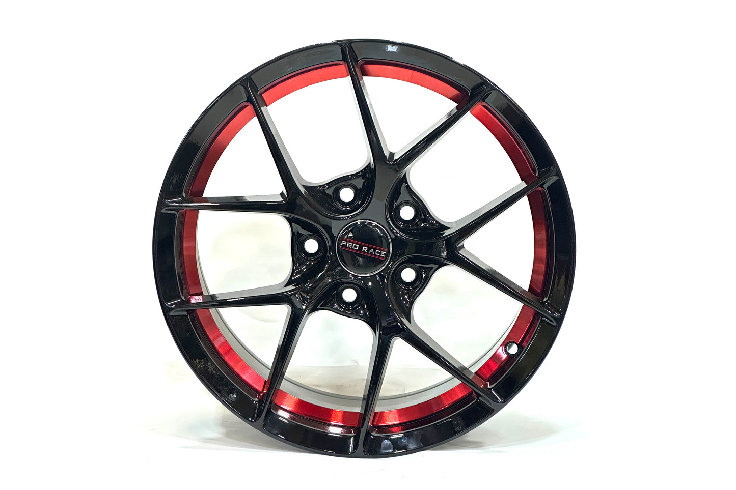Pro Race 16 inch 5 hole Dual Black Spoke Red Band