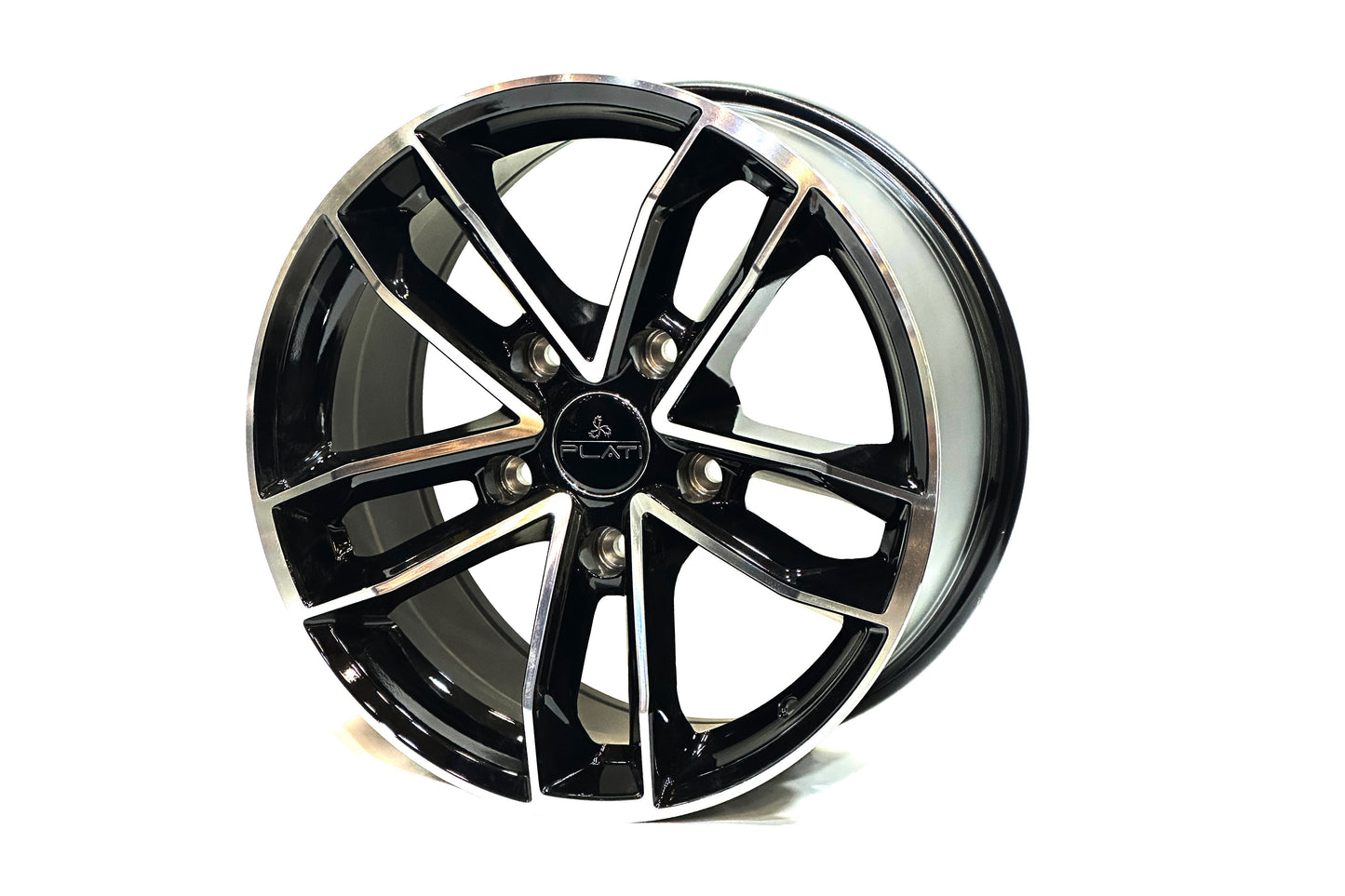 Plati 17 inch 139 PCD 5 Hole Black Diamond Cut