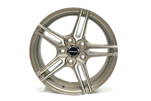 Onyx 16 inch 5 hole Silver Bronze Machine Cut
