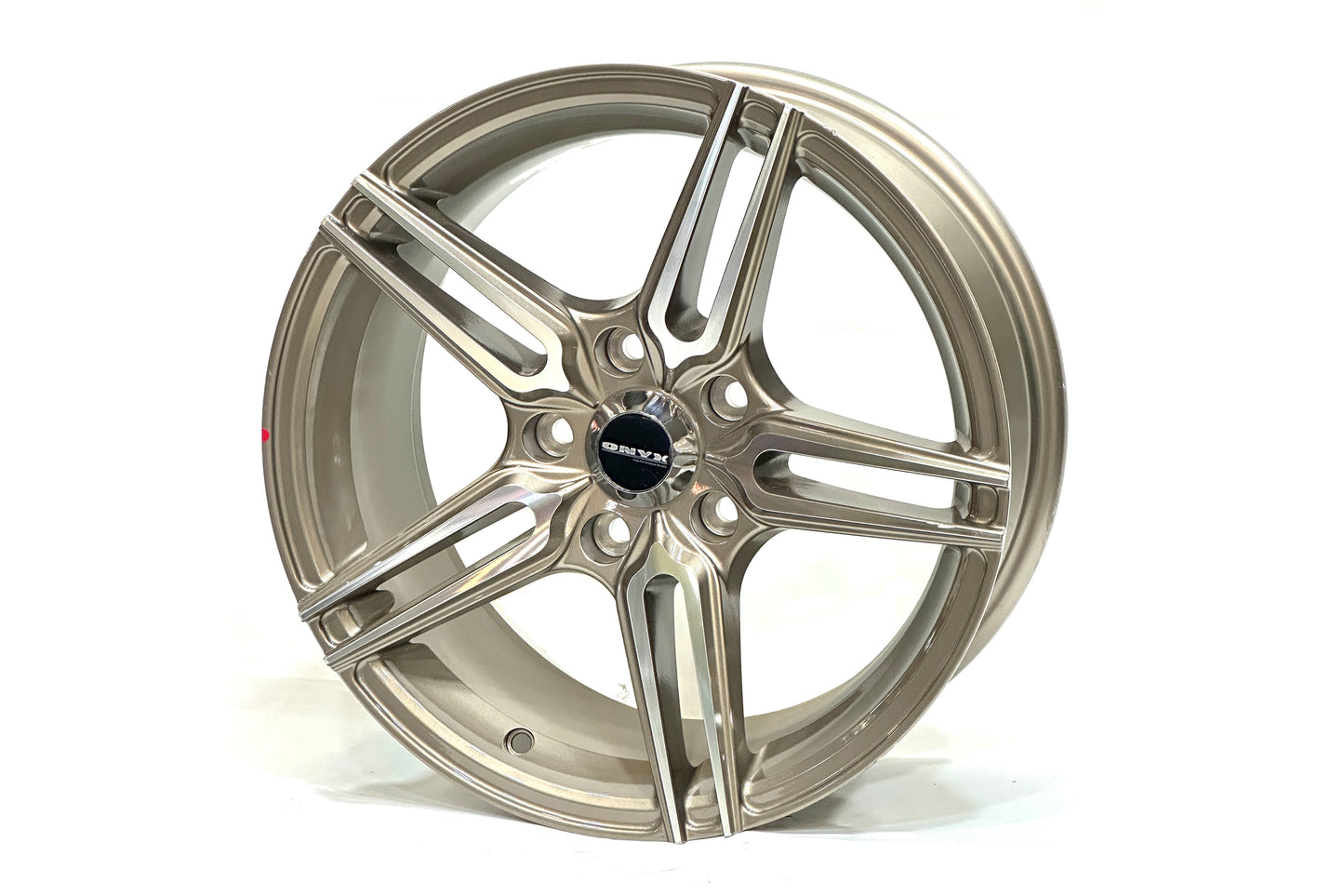 Onyx 16 inch 5 hole Silver Bronze Machine Cut