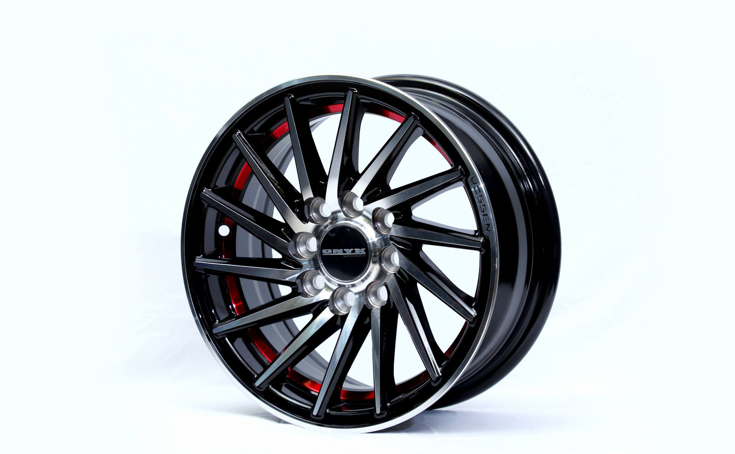 Onyx 14 inch Spiral Spoke Red Band