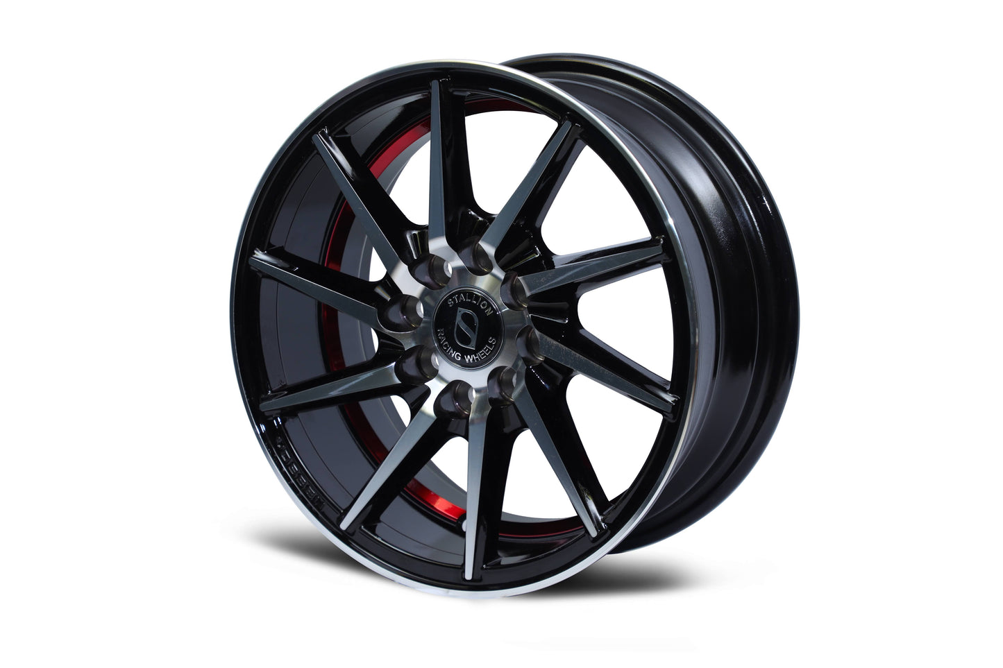 Stallion Wheels 14 inch Spiral Red Band