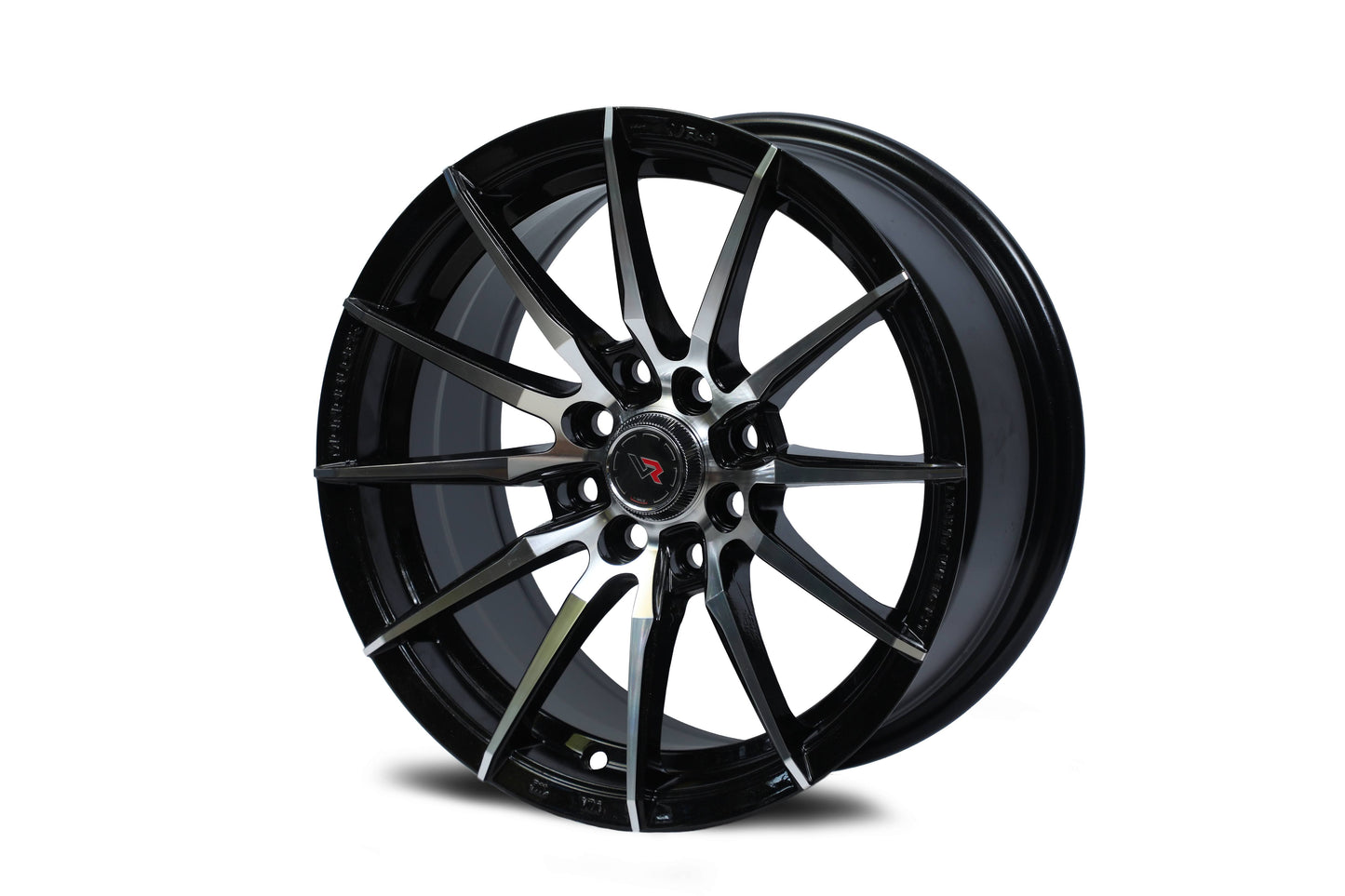 Ad 15 inch 8 hole Diamond Cut Black Stardust