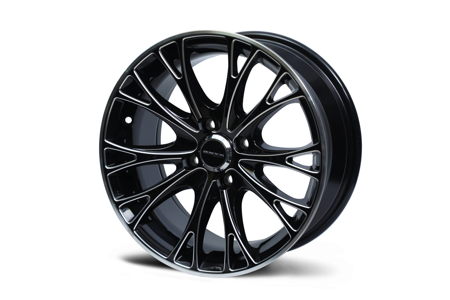 Onyx 15 inch 4 hole Gloss Black White Lining Sphere