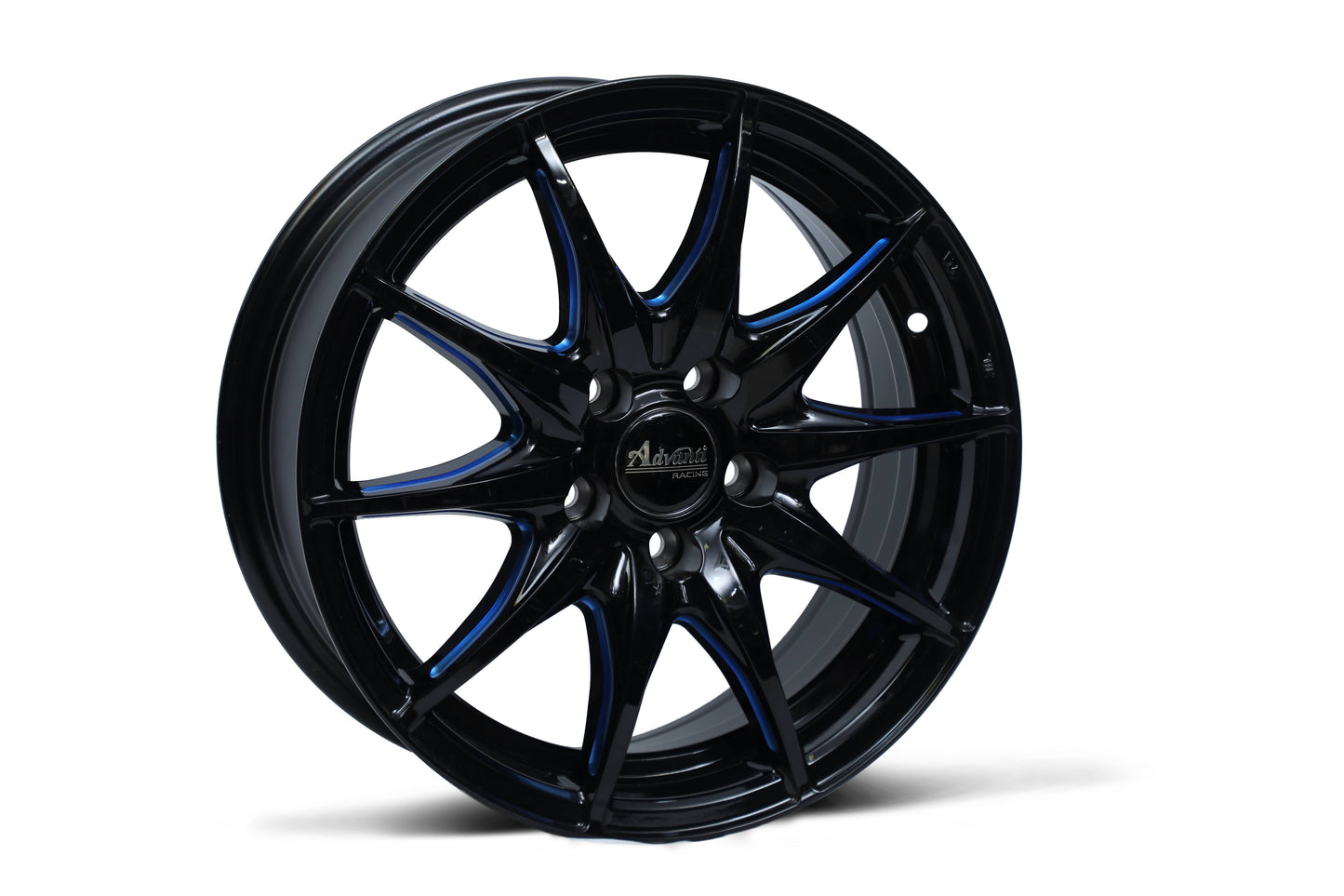 Advanti 17 inch 5 hole Gloss Black Blue Groove