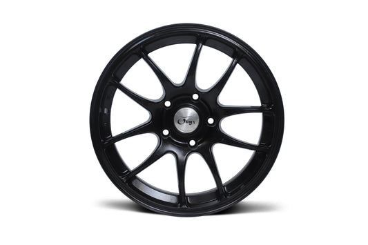 Onyx 16 inch 5 hole Black Sleek Spoke