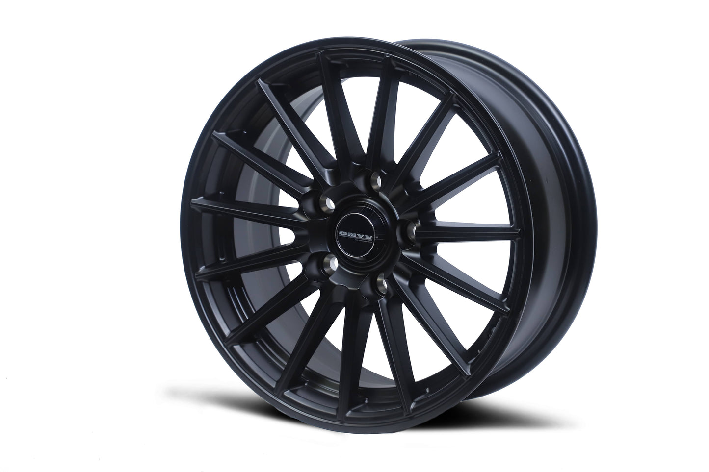 Onyx 03 15 inch 5 hole Multi Spoke Matte Black