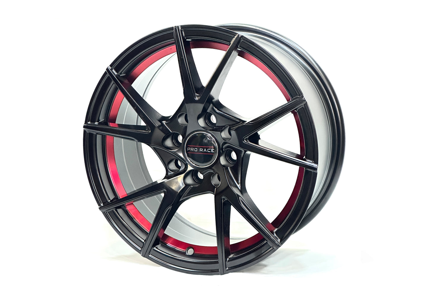 Pro Race 15 inch 8 hole Dual Spiral Multi Spoke Red Band