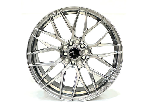 AD 17 inch 5 hole 114 PCD Multispoke HyperSilver