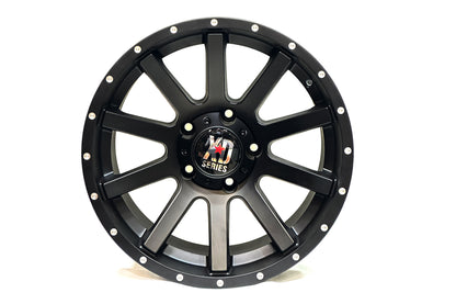 XD 18 inch 5 hole 10 Spoke Matte Black