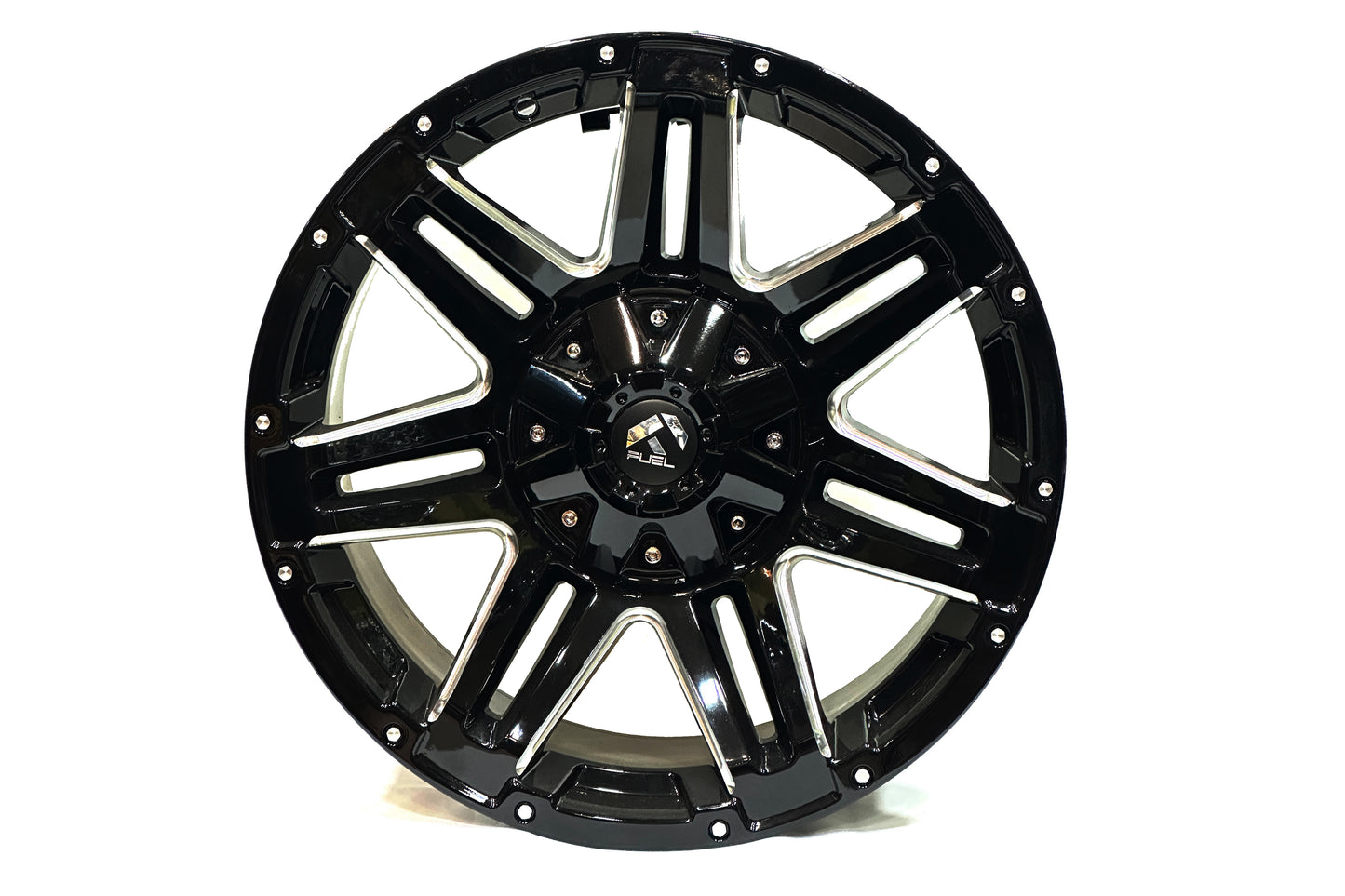 Fuel 18 inch 5 hole Dual Diamond Cut 7 Spokes