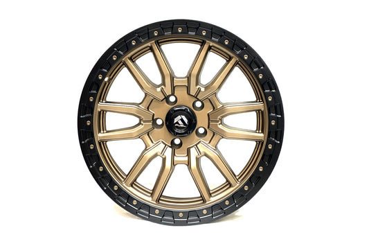 Fuel 18 inch 5 hole Arrow Spokes Dull Gold