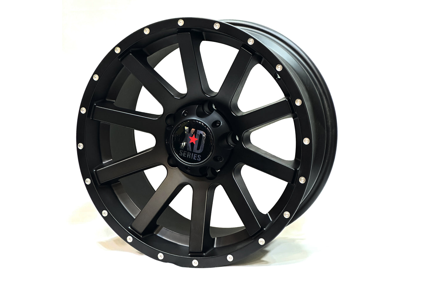 XD 18 inch 5 hole 10 Spoke Matte Black