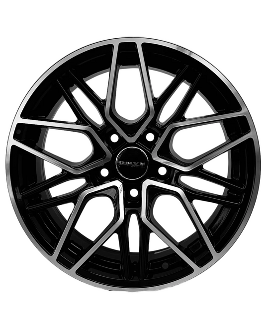 Onyx 06 15 Inch 5 Hole black diamond cut 114pcd
