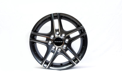 Onyx 13 inch Dual Spoke Diamond Cut Black