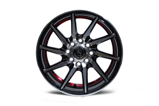 Stallion Wheels 14 inch Spiral Red Band