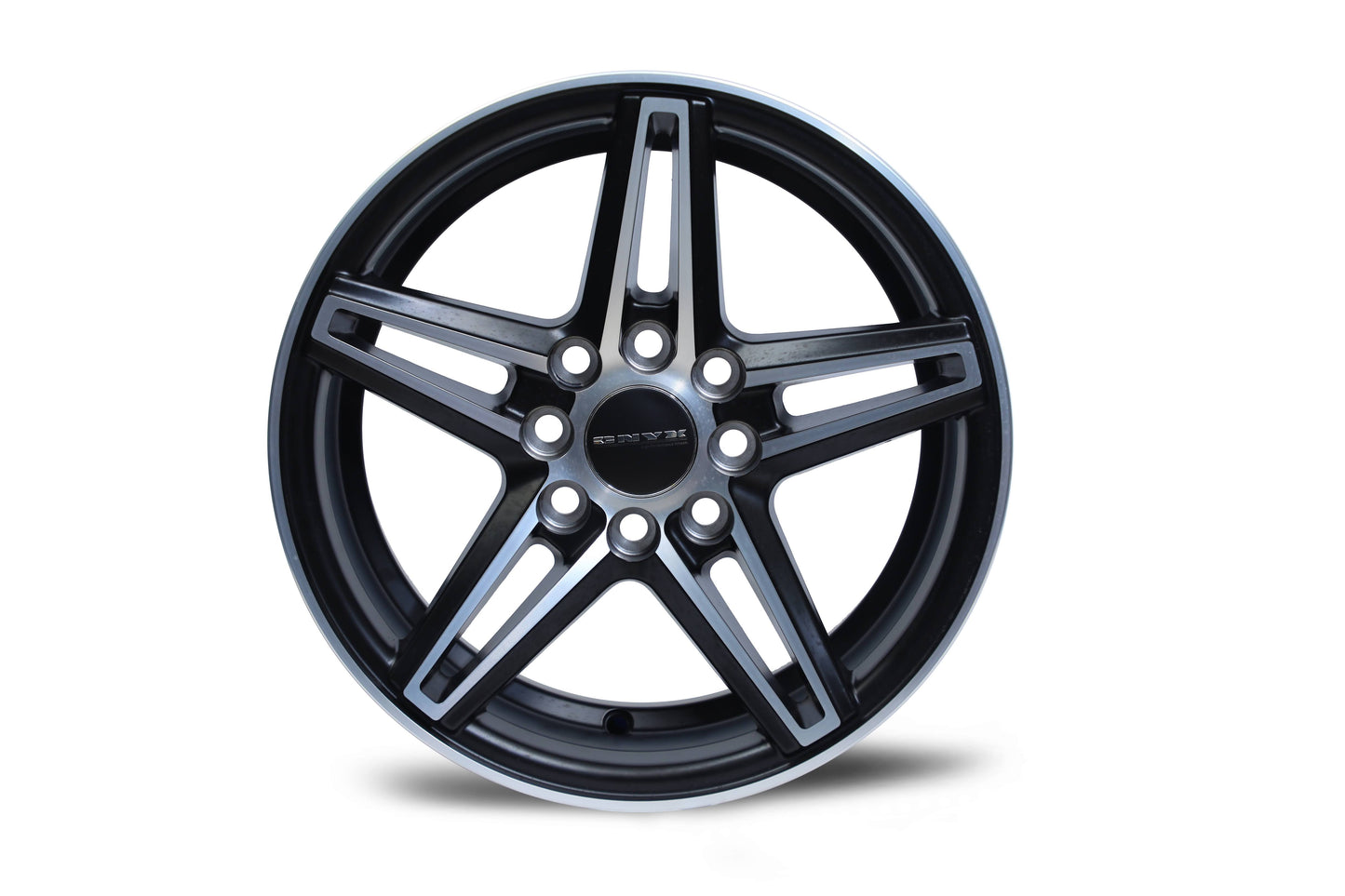 Onyx 14 inch 5 Spoke Matte Black Diamond Cut