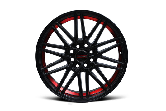 Pro Race 16 inch 8 Hole Red Band Black